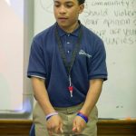 Joe Barksdale of the St Louis Rams at KIPP Inspire Academy