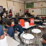 Joe Barksdale of the St Louis Rams at KIPP Inspire Academy