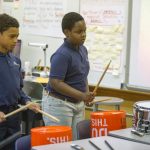 Joe Barksdale of the St Louis Rams at KIPP Inspire Academy